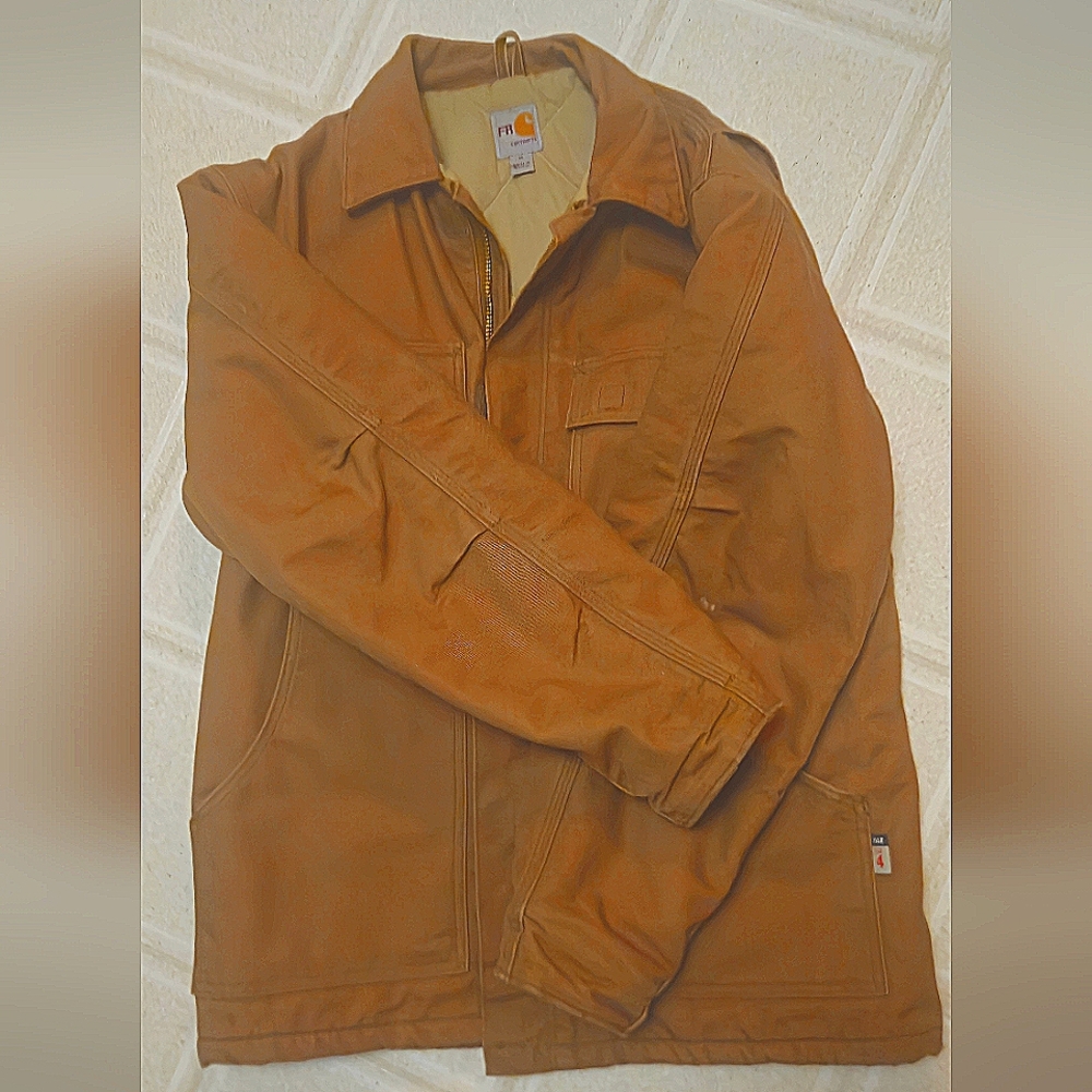 Carhartt Men's Carhartt Brown Fire Resistant Jacket